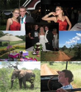 Holiday Fun Claudia and Dave's Wedding, Mara's 5th birthday party, Ingwelala