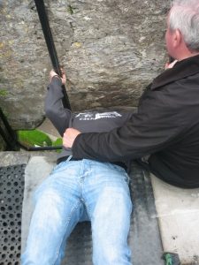 Hang in there Kissing the Blarney Stone