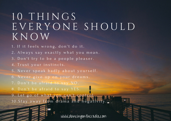 10 things everyone should know