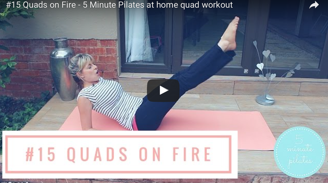 #15 Quads on Fire – 5 Minute Pilates at home leg workout