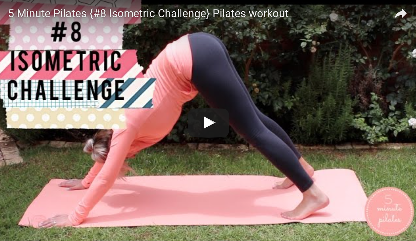 #8 Isometric Challenge – 5 Minute Pilates at home workout