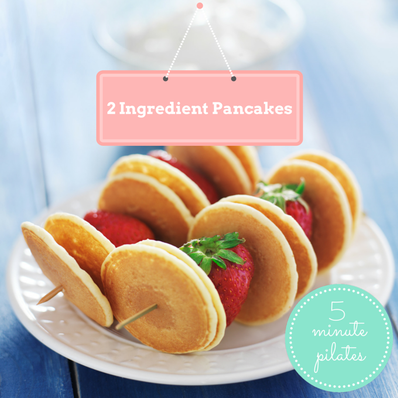 Easiest 2 Ingredient Pancakes – 100% Gluten Free, low calorie, flourless recipe