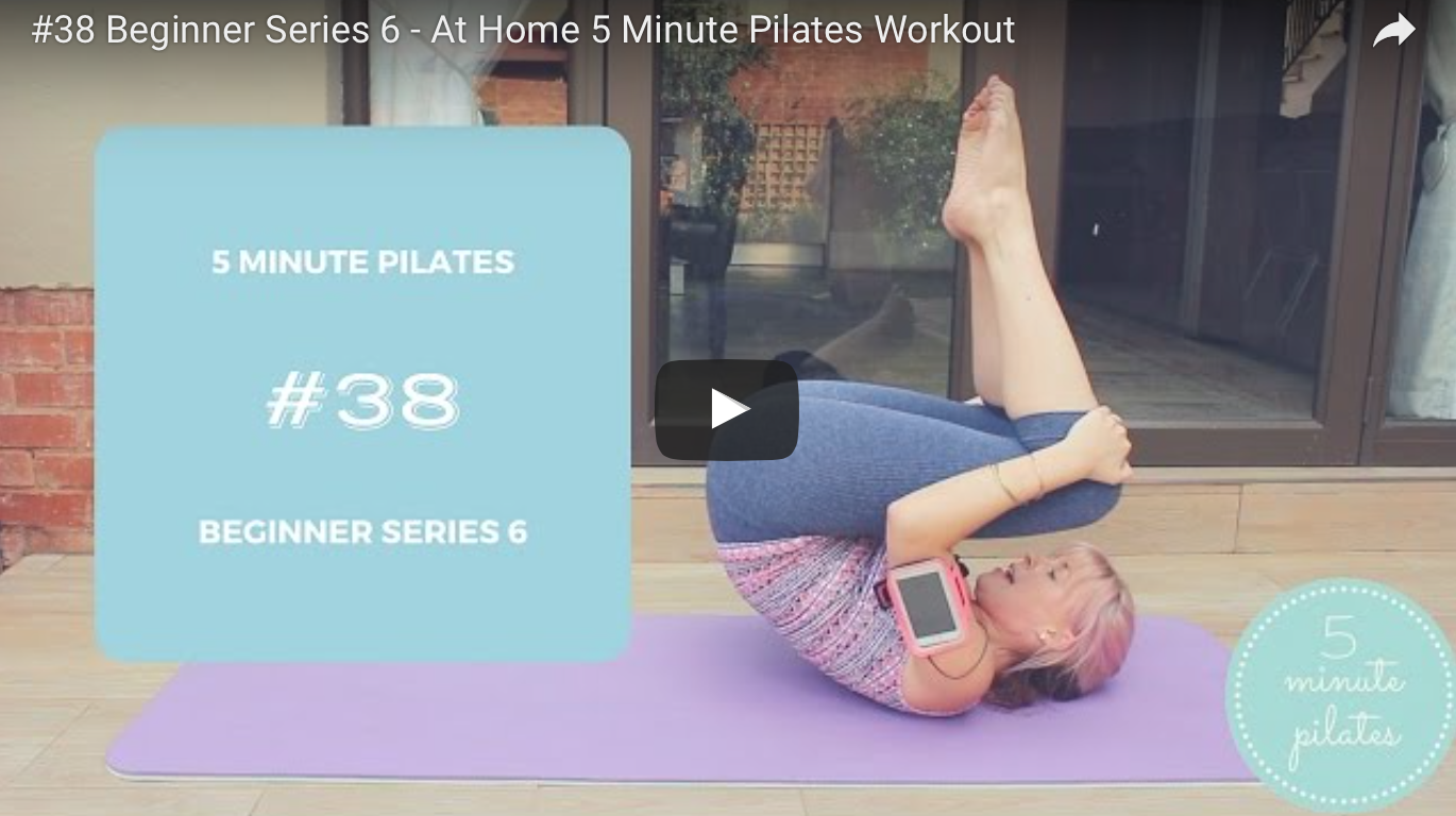 #38 Beginner Pilates Series 6 – At Home 5 Minute Pilates Workout
