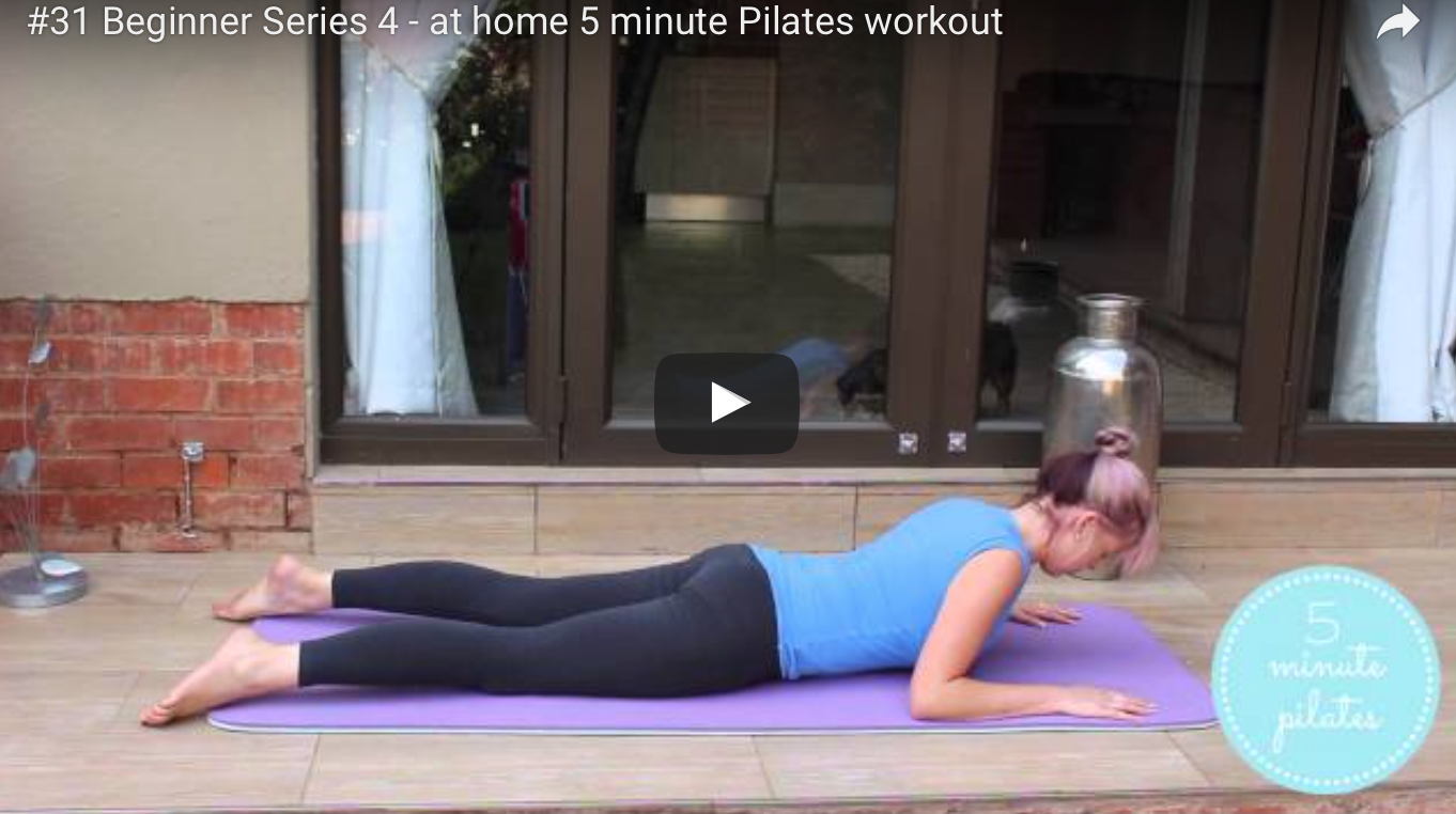#31 Beginner Pilates Series 4 – at home 5 minute Pilates workout