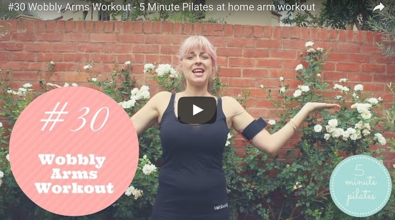 #30 Wobbly Arms Workout – 5 Minute Pilates at home arm workout