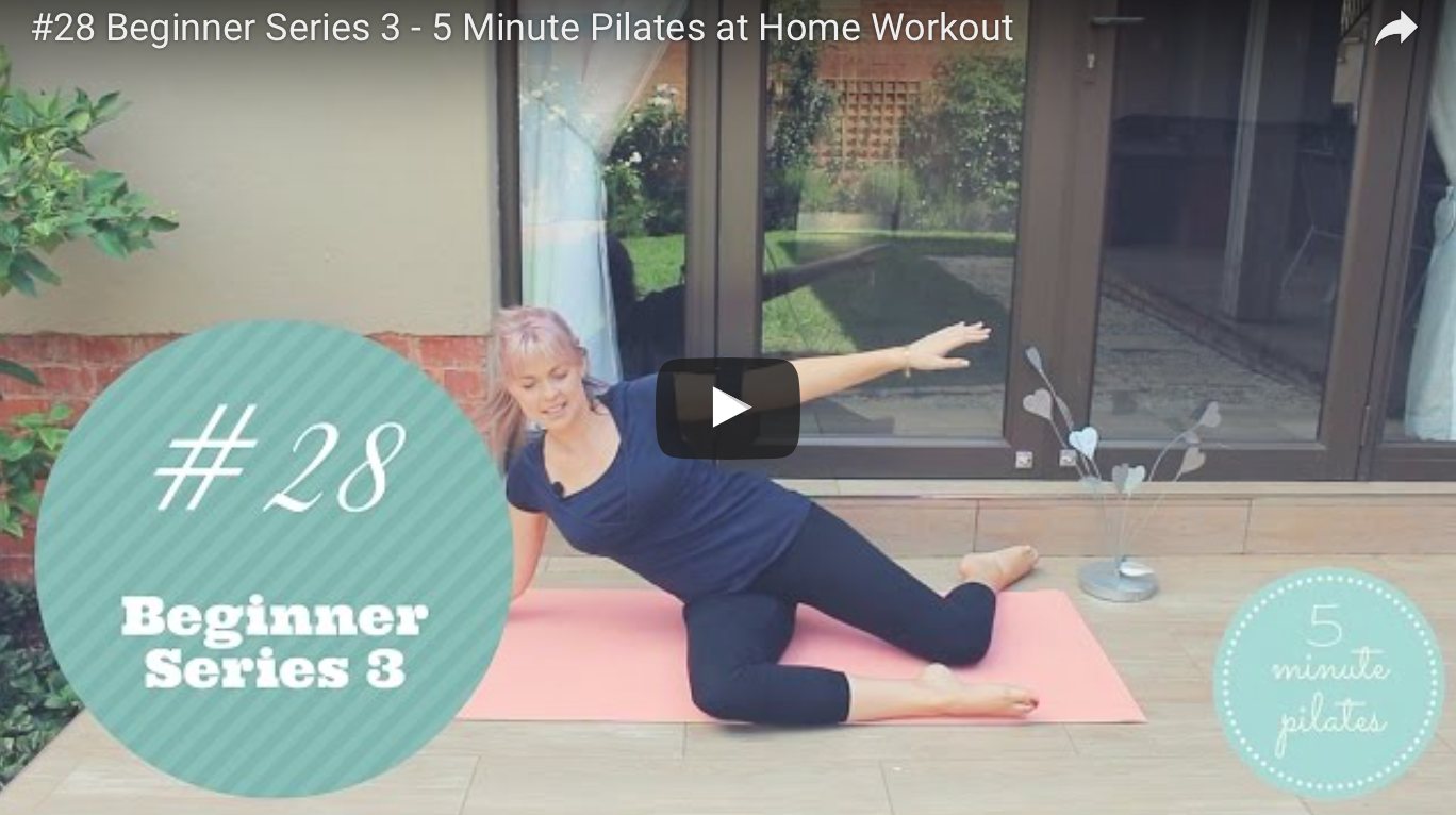 #28 Beginner Pilates Series 3 – 5 Minute Pilates at Home Workout