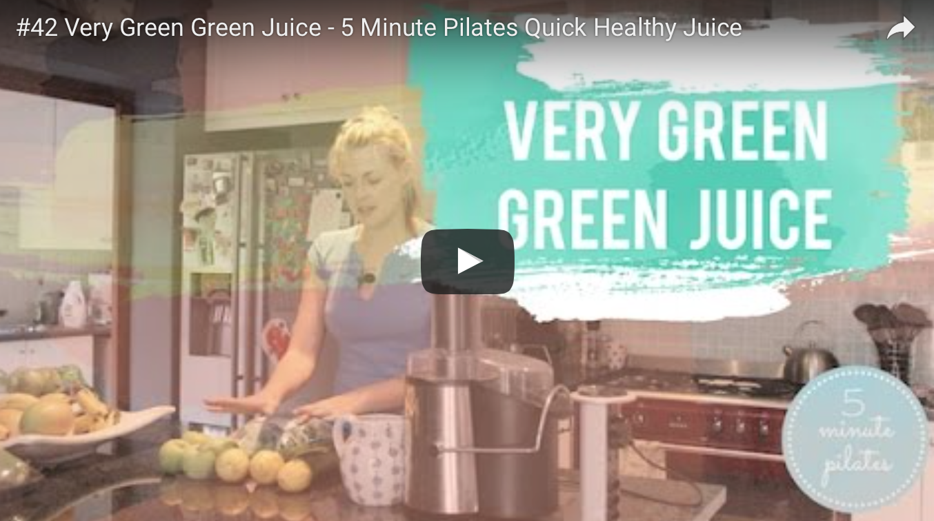#42 Very Green Green Juice – 5 Minute Pilates Quick Healthy Juice
