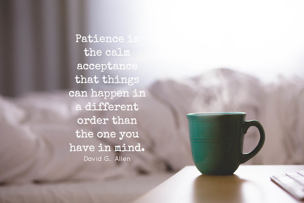 megg geri quote patience acceptance